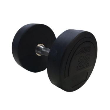 Imagem de Dumbbell emborrachado com pegada de hard cromo epic 22.5kg, UNICO