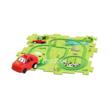 Imagem de Brinquedo Educacional De Montagem DIY: Trem Elétrico Infantil Com Cená