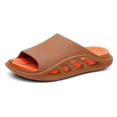 Imagem de Chinelo Papete Masculino Soft Slide - Valentina Kister, Caramelo, 40/4