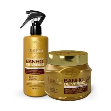 Imagem de Kit Banho de Verniz Forever Liss Máscara 250g + Queratina Hidrolisada 