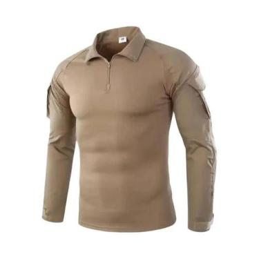 Imagem de Camiseta Tática De Manga Longa Camuflada Para Homens, Respirável, Para