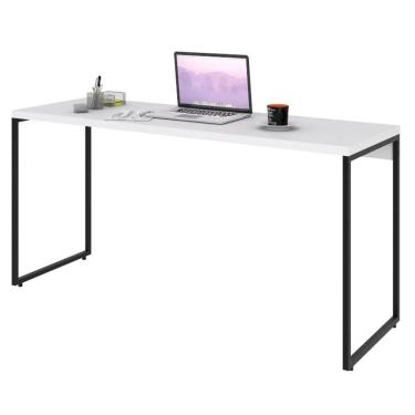 Imagem de Mesa de Escritório Escrivaninha 150cm Dynamica Industrial C08 Branco Chess - Mpozenato