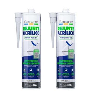 Imagem de Kit 2 Pu 40 400g Rejunte Acrílico Barone Diversas Cores