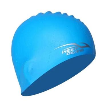 Imagem de Touca De Natação De Silicone Impermeável Com Proteção Para Ouvidos E A