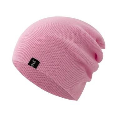Imagem de Gorro De Inverno Tricotado Unissex Em Várias Cores Com Etiqueta Decora