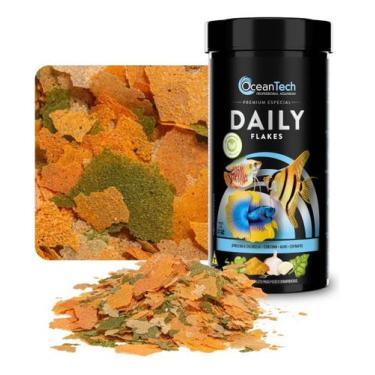 Imagem de Ração Ocean Tech Daily Flakes 50 g P/Peixes Tropicais