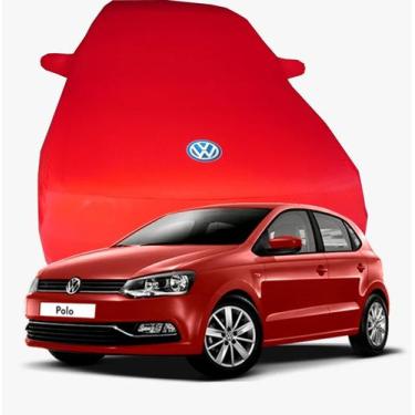Imagem de Capa de Carro Polo Hatch Tecido Lycra Premium - Cadilhe Capas, Azul Ro