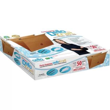 Imagem de Pasta suspensa kraft cx com 50und Dello