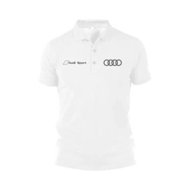 Imagem de Camiseta Polo Casual De Algodão Para Homens Motorsport Audi Sport RS S