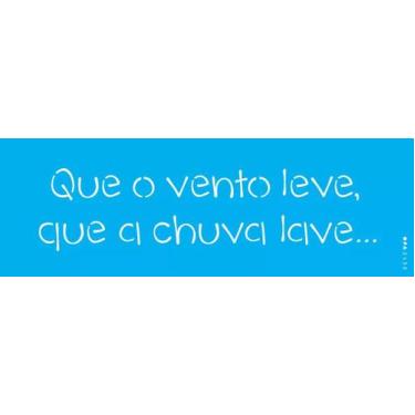 Imagem de Estencil 10x30 frase o vento leve opa2430 - OPA Criando Arte