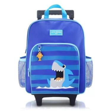 Imagem de Mochila De Rodinha Escolar Infantil Criança Bolsa Mala de Carrinho Pim