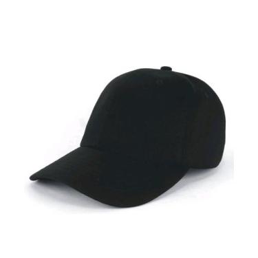 Imagem de Boné De Beisebol Moda Casual Básico Liso Aba Curva - bone, Preto