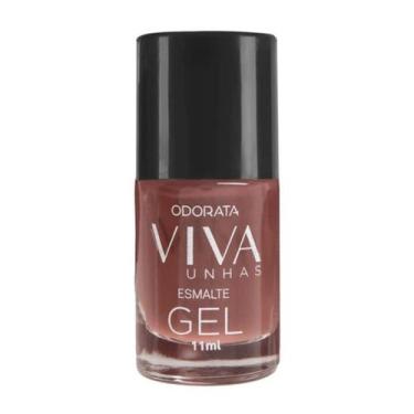 Imagem de Esmalte Em Gel Nude Avelã Não Precisa Cabine Secagem Rápida Hipoalergê