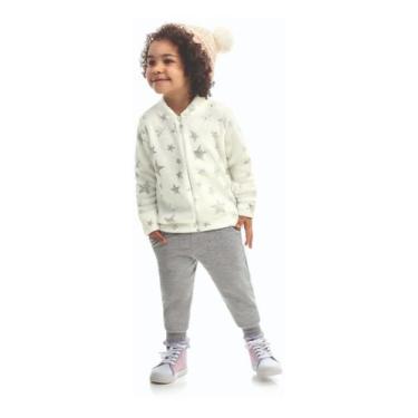 Imagem de Jaqueta Infantil Menina Peluciada Urso Inverno Fleece Plush - ANJO DA 