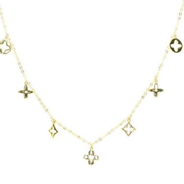 Imagem de Colar Feminino BLV Banhado a Ouro Virginia Dourado - FMF, Dourado