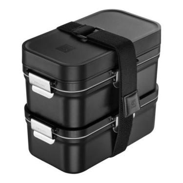 Imagem de Marmita termica zwilling retangular 800ml em plastico preto 1030913