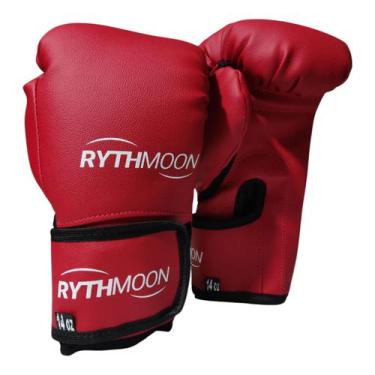 Imagem de Luva De Boxe/Muay Thai Rythmoon - Unissex, 14oz, Vermelho