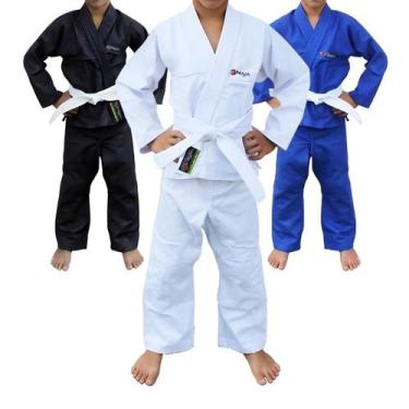 Imagem de Kimono Infantil Naja Heroic Vagui + Calça Judô Karatê Jiu Jitsu Crianç
