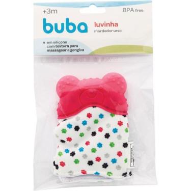 Imagem de Luvinha Mordedor Silicone Buba Rosa