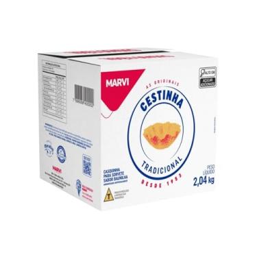 Imagem de Cestinha Para Sorvete Casquinha Crocante Marvi Caixa 2kg - 120 Unidades