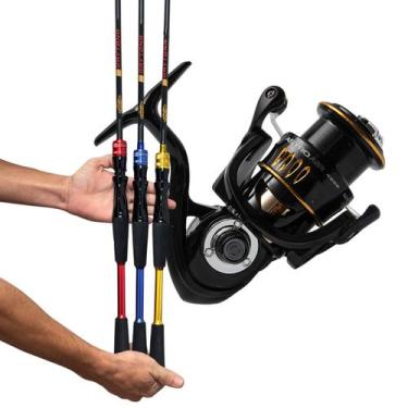 Imagem de Kit Pesca Molinete Astro Air 7 Rol vara Daytona 1,80m Freio Magnético 
