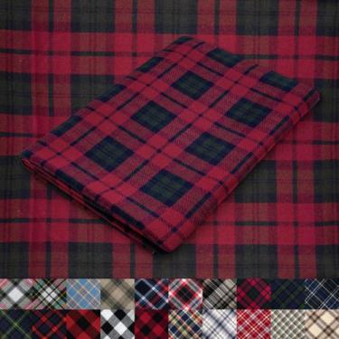 Imagem de Tecido de flanela de algodão 4 jardas xadrez tartan vermelho e verde 1