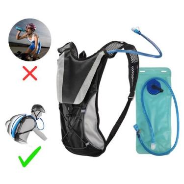 Imagem de Mochila Hidratação Ciclismo 2L Refil Água Preta - Mochila Refil Bike A