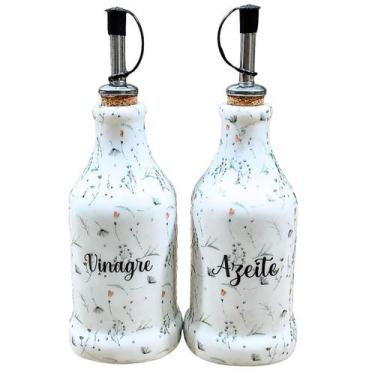 Imagem de Kit Galheteiro - Porcelana Decorada - Arabesco Peças:2pçs - Antilope D