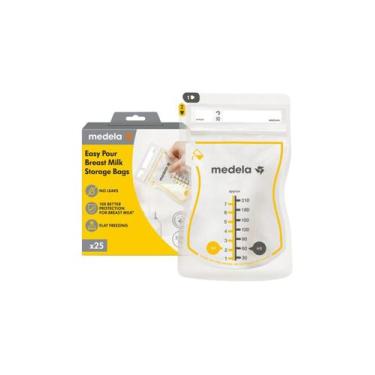 Imagem de Sacos p/armazenamento de leite materno 25un bag plastico easy pour med