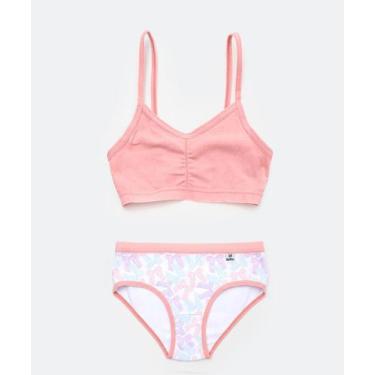 Imagem de Conjunto Juvenil Top e Calcinha DelRio Tam 10 a 16 Ros-79235, Rosa, M