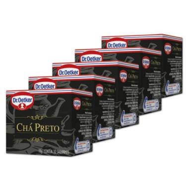 Imagem de Chá Preto Dr. Oetker Kit 5 caixas de 18g - 50 saquinhos