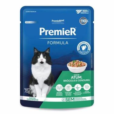 Imagem de Premier Fórmula Gatos Adultos Castrados Atum Sachê 70g