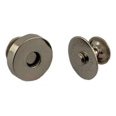 Imagem de 20un Botão Imã com Rebite Magnético 18mm Imantado Bolsas - Sem Marca, 
