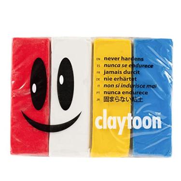 Imagem de Van Aken Claytoon Modeling Clay – 1 lb (Four 4-oz Bars) – Use for Claymation, Models, and Stop Motion (Circus)
