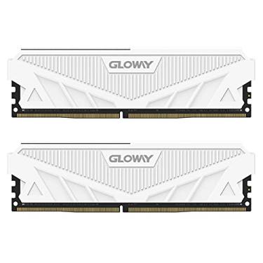 Imagem de Gloway Kit de memória de alumínio para Desktop Compter DDR4 Ram 16GB (2 x 8GB) 3200MHz (PC4-25600) CL16 1,35V 288-Pin DDR4 UDIMM - Branco