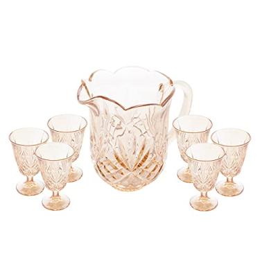 Imagem de JARRA DE 1,3L COM COPOS 220ML DUBLIN ÂMBAR