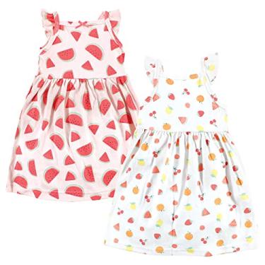 Imagem de Hudson Baby Vestidos de algodão para bebês meninas, Salada de Frutas, 6-9 Meses