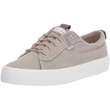 Imagem de Keds Tênis feminino Kickback Canvas Slip on, Cinza, 37