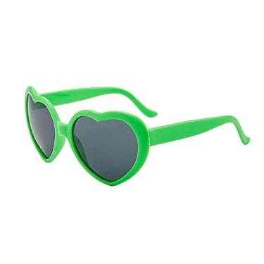 Imagem de Óculos de sol coração pêssego love Óculos de sol tendência Óculos de sol conjugados sem moldura Óculos de cores deslumbrantes, 10, MULTI