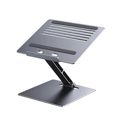 Imagem de Suporte para laptop ajustável antiderrapante oco para desktop laptop carga de alumínio 10 kg suporte de resfriamento para laptop Max-Book Tablet