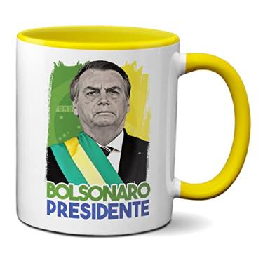 Imagem de Caneca Bolsonaro Presidente 2022 Presente Criativo (Amarela)