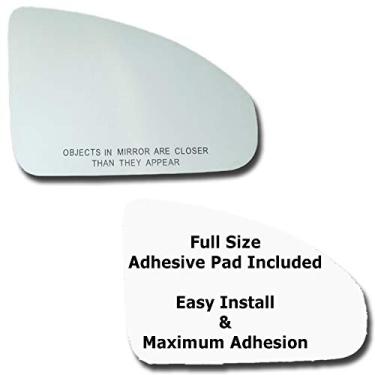 Imagem de Vidro espelhado + bloco adesivo de tamanho completo para substituição do lado do passageiro 2003-2008 Infiniti FX35 FX45 (2003 2004 2005 2006 2007 2008)