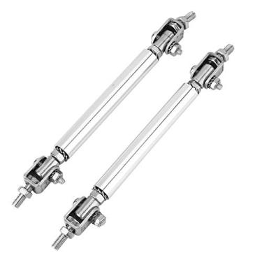 Imagem de Suuonee Divisor protetor de para-choques, 2 peças de 75 mm Universal Dianteiro, Divisor de Hastes Traseiras, Kit de Suporte de Barra de Amarração (Prata)