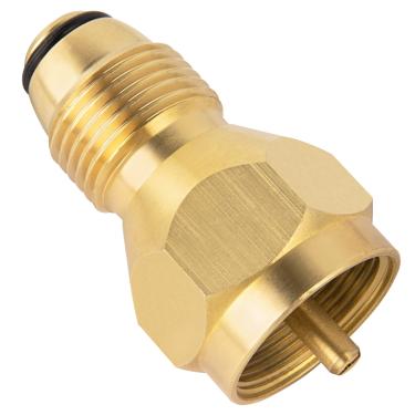 Imagem de SHINESTAR Adaptador universal de recarga de tanque de propano de 500 g, mini adaptador de enchimento de propano para garrafa de propano pequena descartável, acoplador de enchimento de cilindro de gás