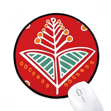 Imagem de DIYthinker Flores México Totems Desenho Civilização Antiga Mouse Pad Desktop Escritório Tapete Redondo para Computador