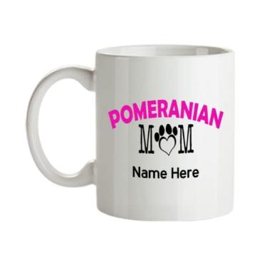 Imagem de Caneca de mãe da Pomerânia personalizada, mãe da Pomerânia, presente de mãe da Pomerânia personalizado, de aniversário de mãe da Pomerânia personalizada