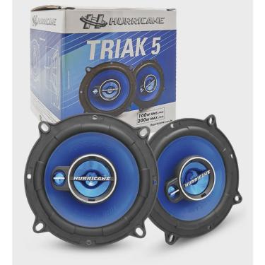 Imagem de Kit Alto Falante Hurricane Triaxial Triak 5 Polegadas 100W (Par)