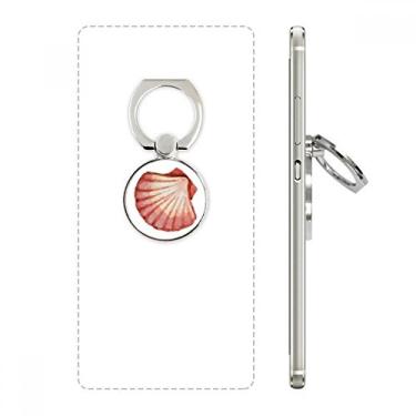 Imagem de Suporte de anel de telefone com ilustração vermelha da Scallop Marine Life