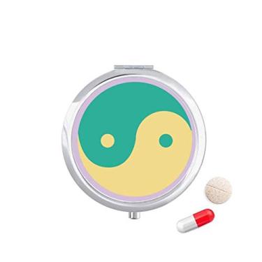 Imagem de Yin-Yang Taichi Caixa de armazenamento de medicamentos com padrão chinês