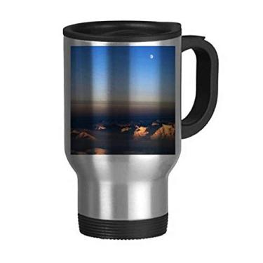 Imagem de Caneca de viagem Sand Splendid Natural Scenery com tampa flip em aço inoxidável copo de carro copo térmico